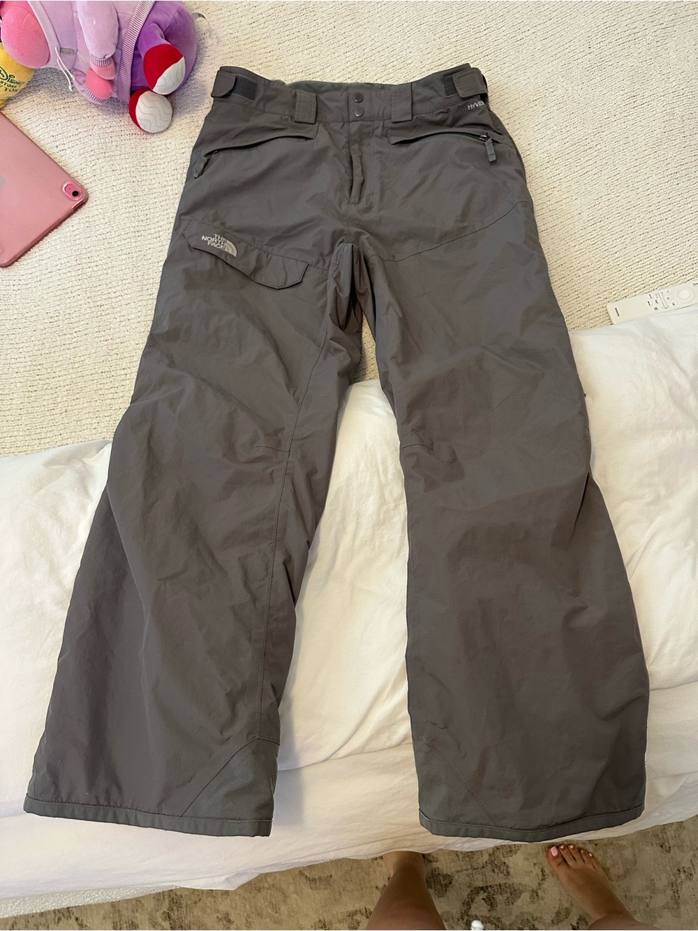 The North Face Men's Gray Cargo Snow Pants